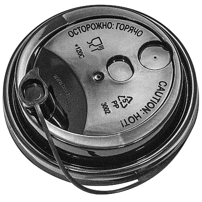 Крышка для стакана d80 мм 50 шт/уп многофункциональная ЧЕРНАЯ PP