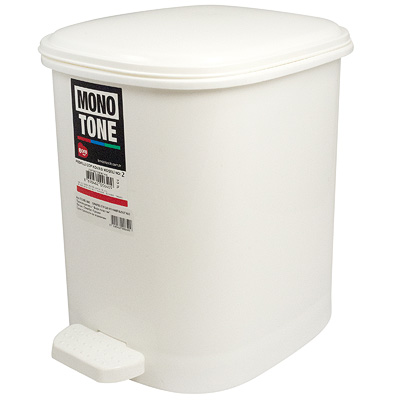 Контейнер мусорный прямоугольный 10л 250х320х290 мм УЦЕНКА! (нет педали) с педалью БЕЖЕВЫЙ ПЛАСТИК