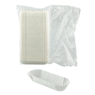 Бумага (тарталетка) 35х136х27 мм 1000 шт/уп овальная БЕЛАЯ