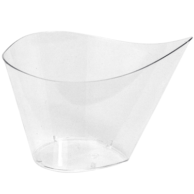 Форма фуршетная 120 мл 66х93х67 мм 25 шт КАПЕЛЬКА прозрачная фигурная PS