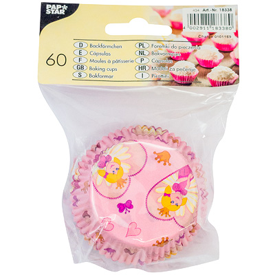 Бумага (тарталетка) h25d50 мм 60 шт ПРИНЦЕССА РОЗОВАЯ