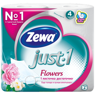     4- 4 / ZEWA  JUST FLOWERS     1/14