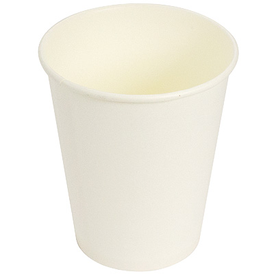 Стакан бумажный  250 млh90 d80 мм 1-сл для горячих напитков БЕЛЫЙ КАРТОН